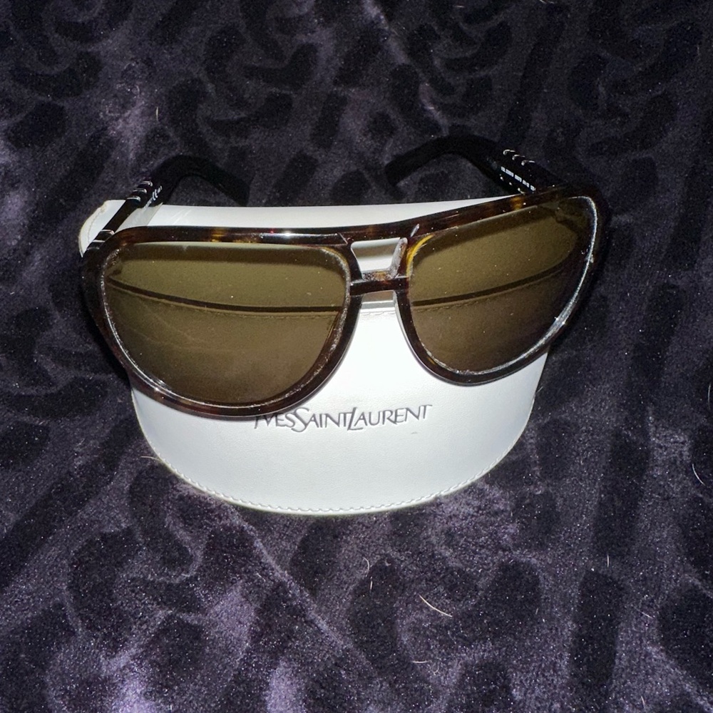 Yves Saint Laurent Tortoise Shell Sunglasses